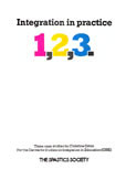 Integration in Practice - 1, 2, 3 cover image